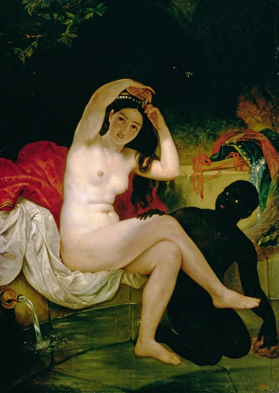 Betsabea, o Bagnante con uno Schiavo Negro